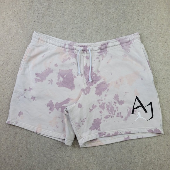 Air Jordan Sport DNA Tie Dye All Over Print Men's Shorts 2XL Drawstring Terry - Picture 1 of 9